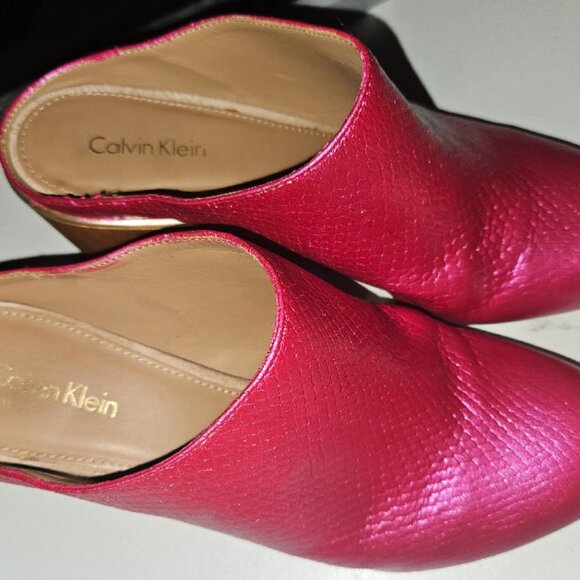 Calvin Klein Leather Mules - Picture 6 of 16